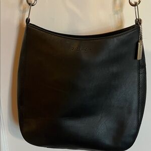 Vintage Coach Black Bridle Shoulder Bag